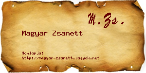 Magyar Zsanett névjegykártya